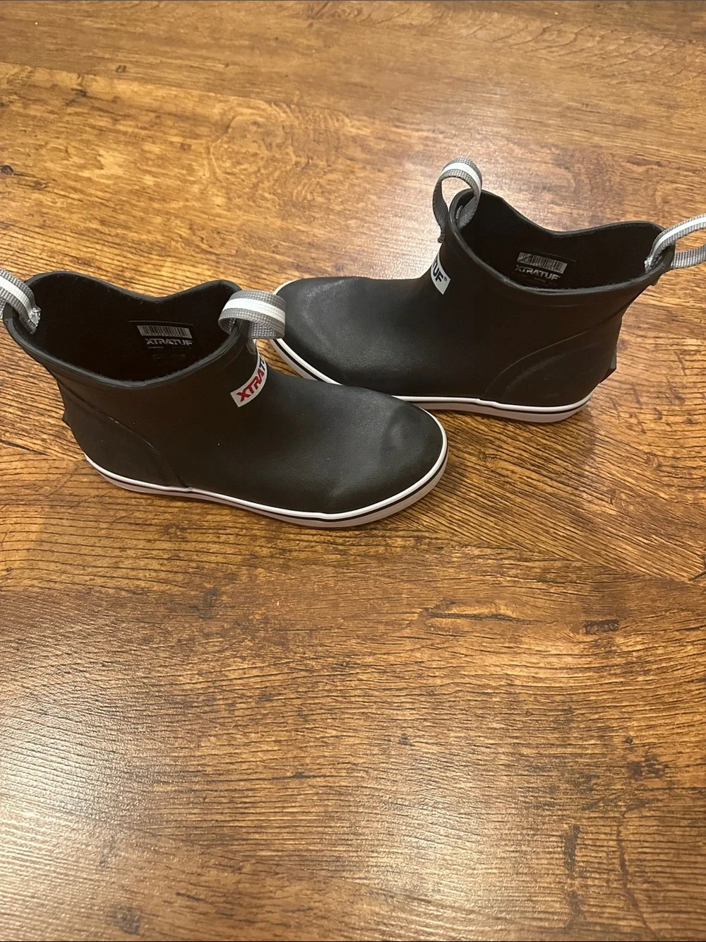 XTRATUF Kids' Black Waterproof Slip-On Rain Boots